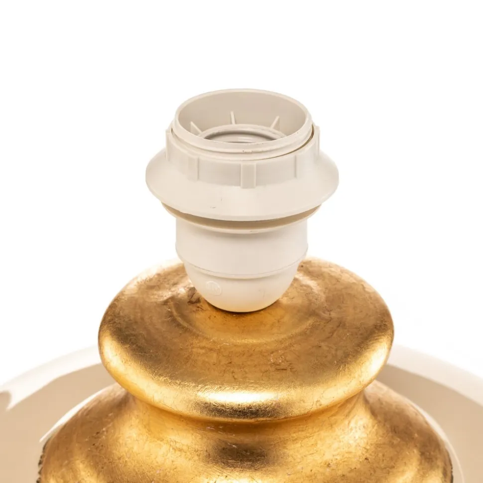 Bordlampe Mozart i elfenben/guld