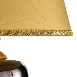 Bordlampe Mozart i spejlet grå/guld