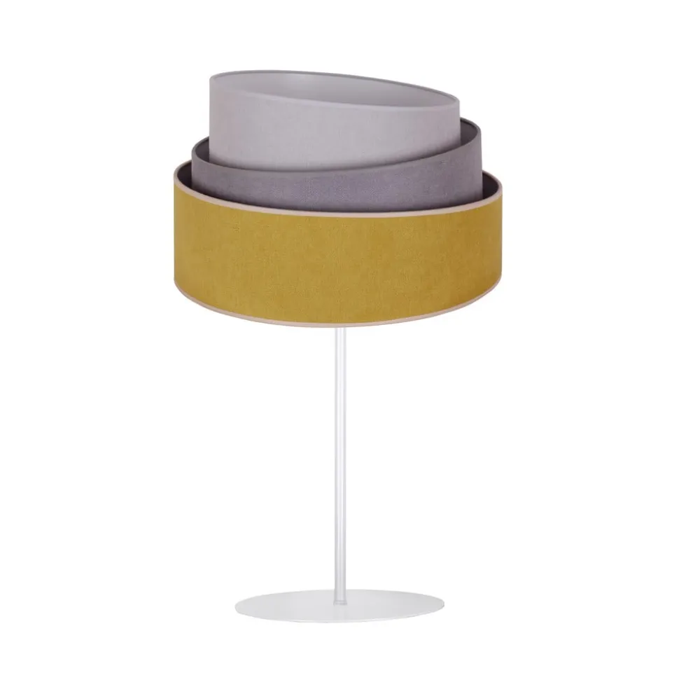 Bordlampe Pastell Trio senf/grå/lysegrå H 50 cm