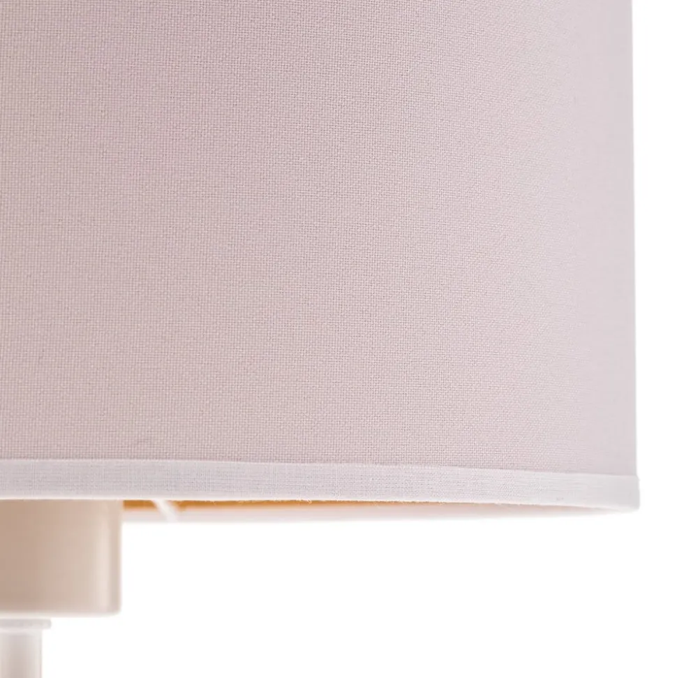 Bordlampe Roller, hvid/guld, højde 50 cm