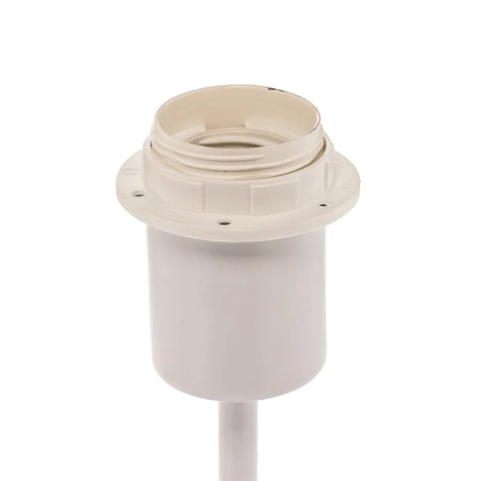 Bordlampe Roller, hvid/guld, højde 50 cm