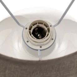 Bordlampe Sfera, højde 53 cm, hvid/grå