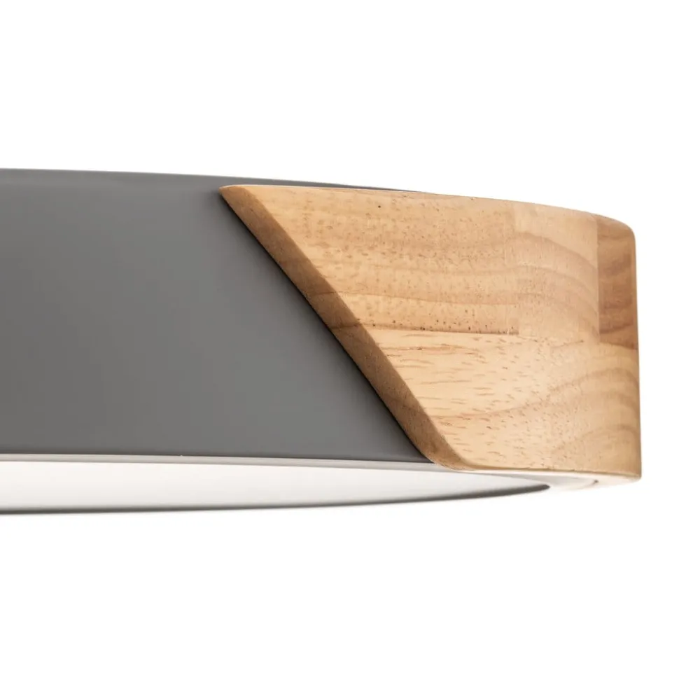 Borneo LED-loftlampe med træramme
