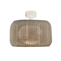 Bover LED-loftlampe Fora, naturhvid/beige, Ø 50 cm