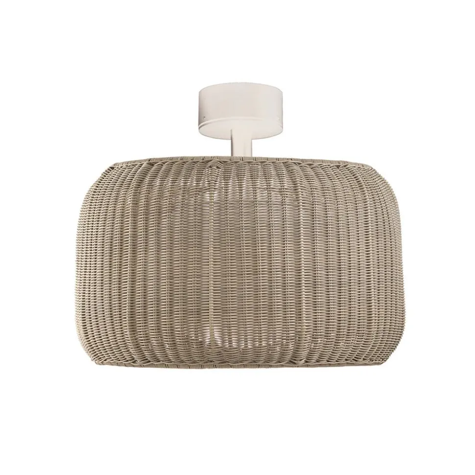 Bover LED-loftlampe Fora, naturhvid/beige, Ø 50 cm