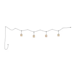 Bover Nans S/16/4L udendørs hængelampe, LED, beige