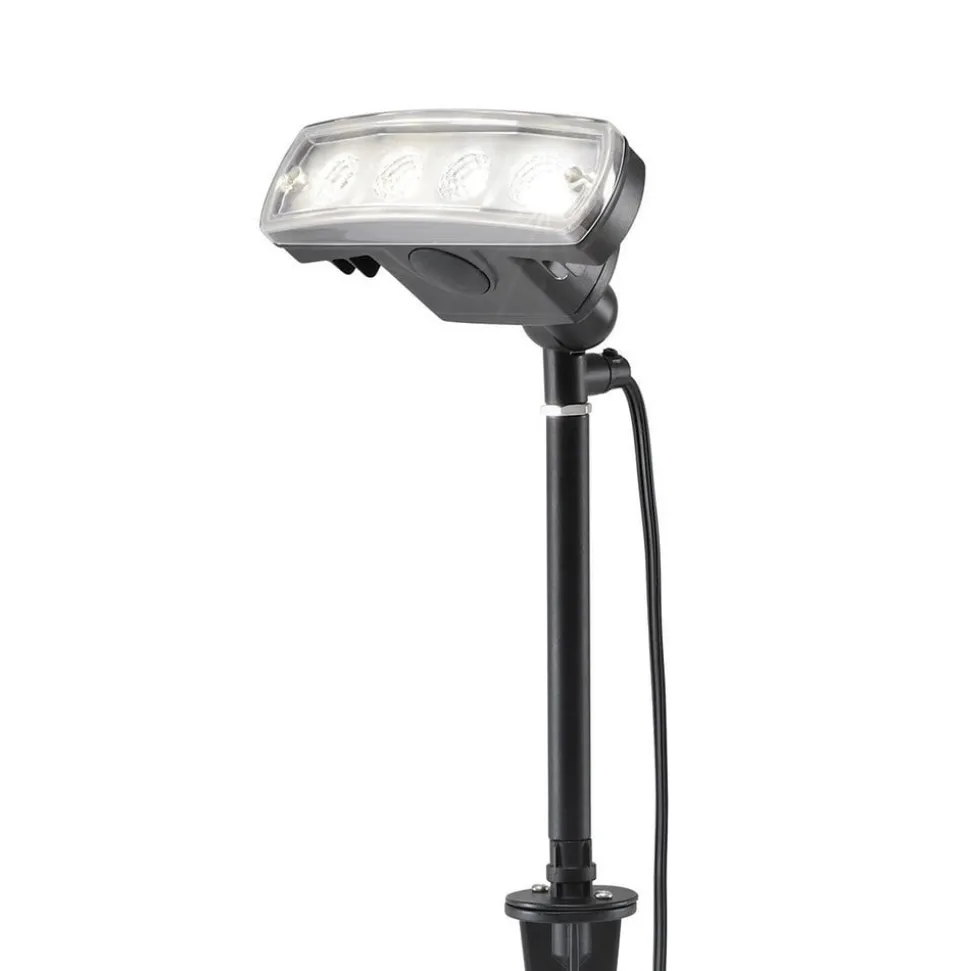 Bredstrålende LED udendørs spotlight Amalfi
