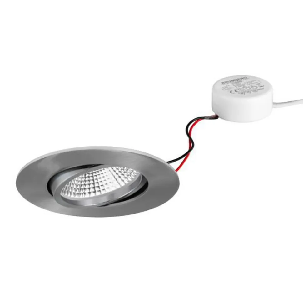 BRUMBERG BB23 indbyg. IP65 RC driver rund nikkel