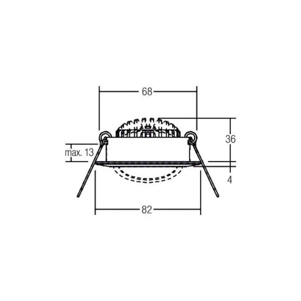 BRUMBERG BB03 indbygning RC driver kantet hvid