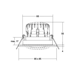 BRUMBERG BB25 IP65 indbyg. DALI montageboks hvid