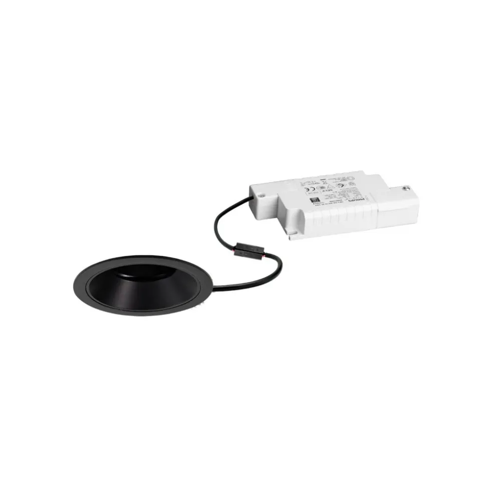 BRUMBERG Binato LED-indbygningsspot, RC-dæmp-til-varm, sort