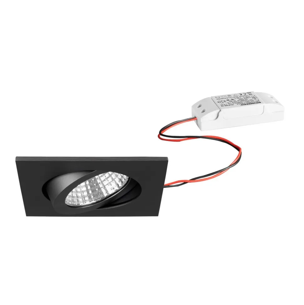 BRUMBERG indbygningsspot IP65 kantet kobles, titan