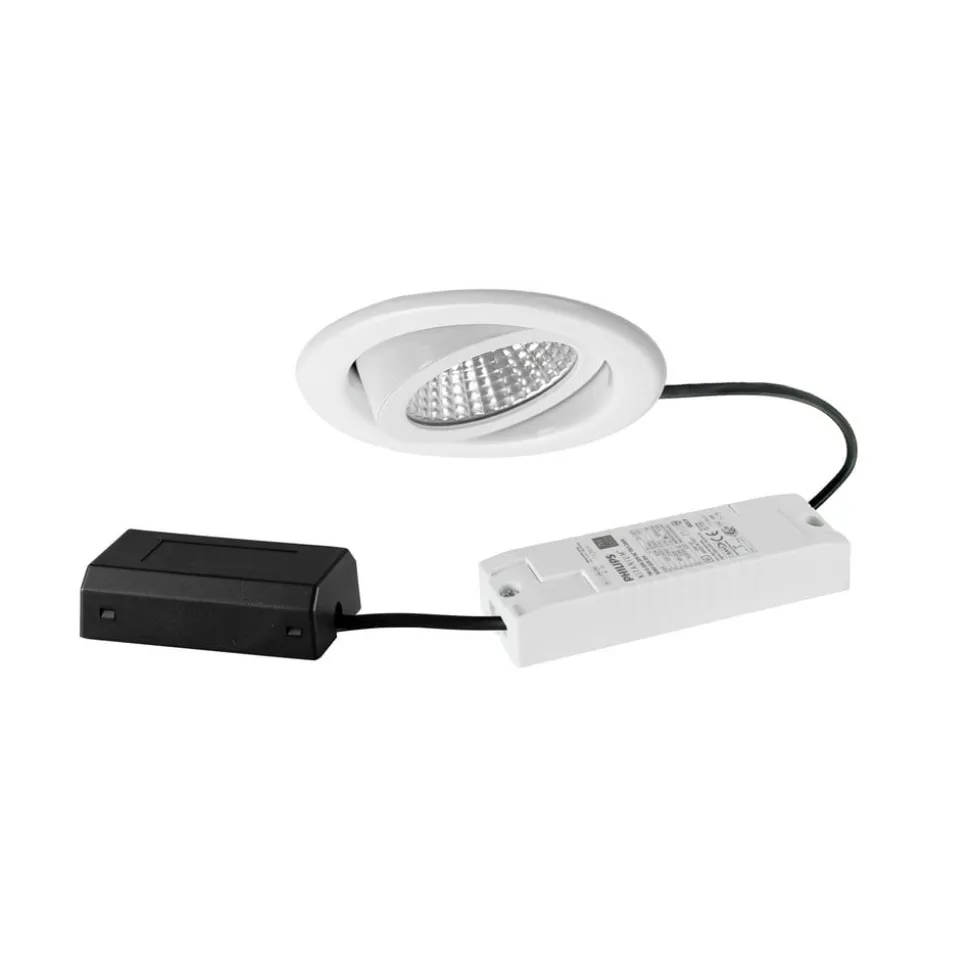 BRUMBERG LED indbygningsspot BB09, DALI, tilslutningsboks, hvid
