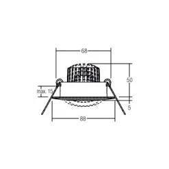 BRUMBERG Spot BB13 dim2warm RC-dim tilslutningsboks, krom