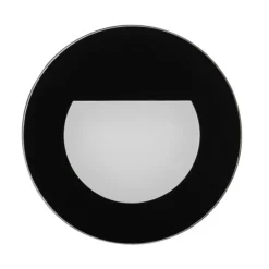 BRUMBERG Wall Kit68 lampe flad rund sort