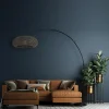 Bue-gulvlampe Sparkled Light sort