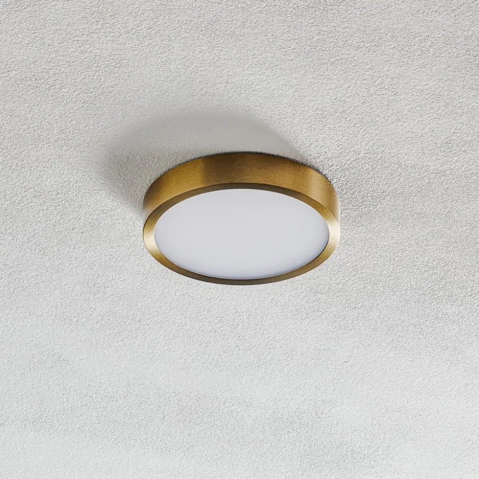 Bully LED-loftslampe med patina-look, Ø 14 cm