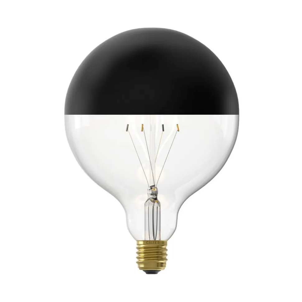Calex G125 Top topforspejlet E27 4 W sort Ø12,5cm