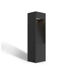 Calex LED-sokkellampe Terni, sort aluminium, IP65