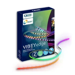 Calex LED-strip Vibey, længde 2 m, USB, fjernbetjening, RGBIC, CCT