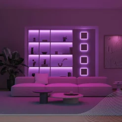 Calex LED-strip Vibey, længde 2 m, USB, fjernbetjening, RGBIC, CCT