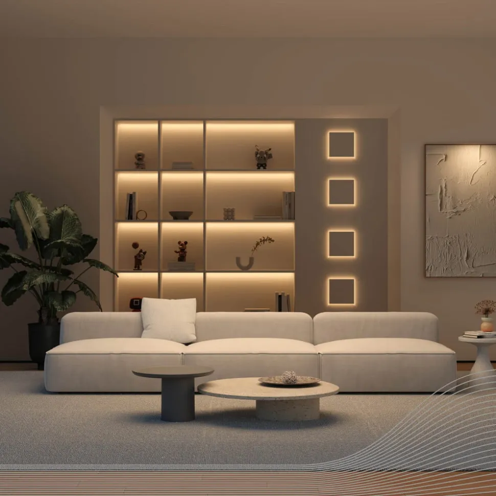 Calex LED-strip Vibey, længde 5 m, stik, fjernbetjening, CCT