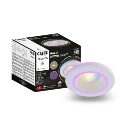 Calex Smart Halo downlight CCT RGB hvid