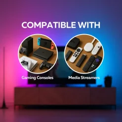 Calex Smart HDMI Sync Box-sæt med LED-strip, 250 cm, RGBW