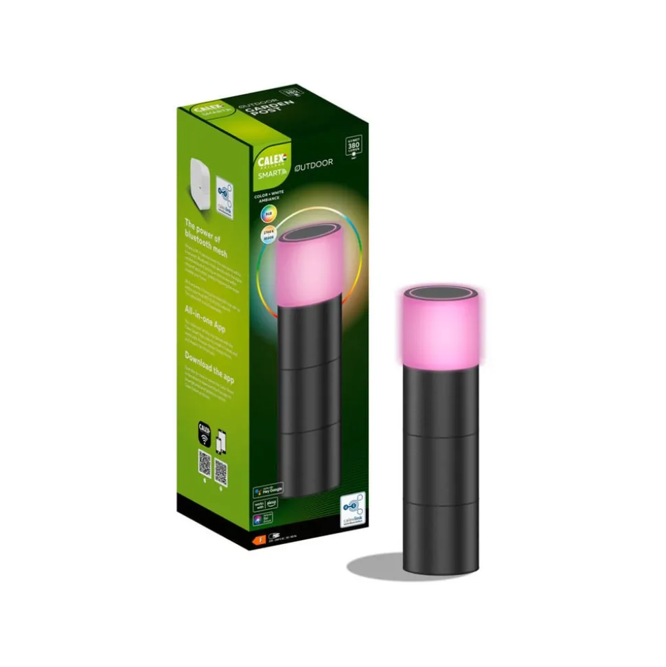 Calex Smart Outdoor Gardenpost RGBW sokkellampe