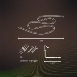 Calex Smart udendørs LED-striplight, RGBW, 5 m