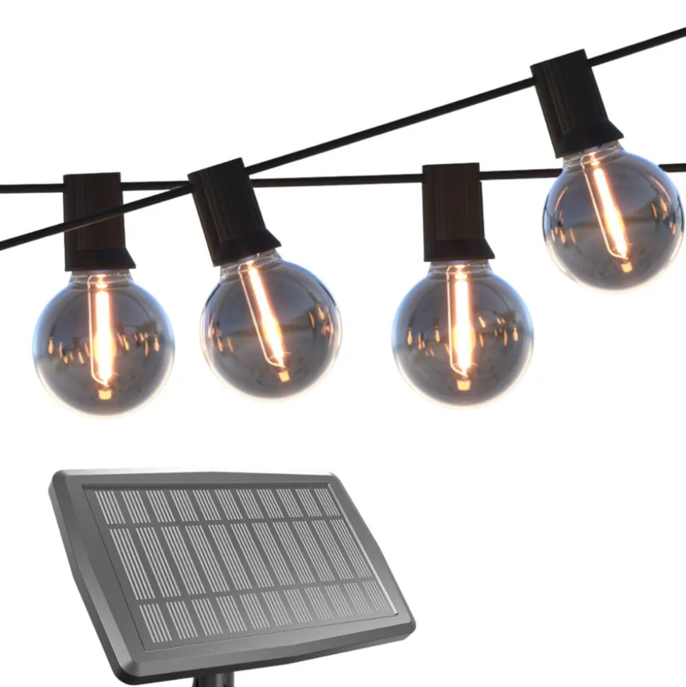 Calex Solar-LED-lyskæde Vista, længde 10 meter, IP44