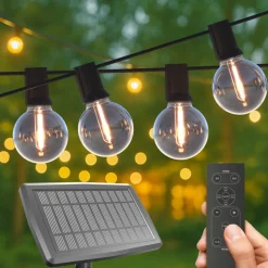 Calex Solar-LED-lyskæde Vista, længde 10 meter, IP44