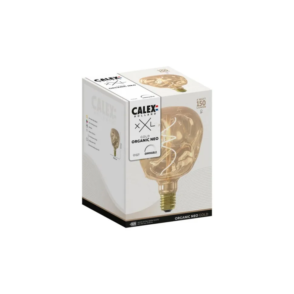 Calex XXL Organic Neo LED E27 4W G125 dim guld