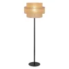 Calisto gulvlampe, jute, cylinder, naturbrun, højde 155 cm
