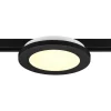 Camillus LED-skinnelampe til DUOline, sort, Ø 17 cm