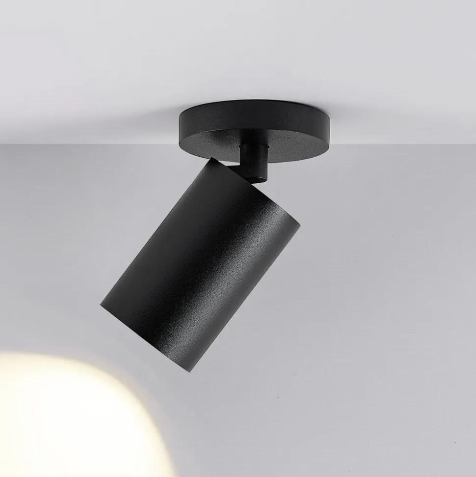 CAN TILT loftspot, sort, Ø 8 cm, 1 lyskilde, metal GU10