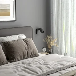 CAN TILT vægspot, sort, 10 x 10 cm, metal GU10 kontakt