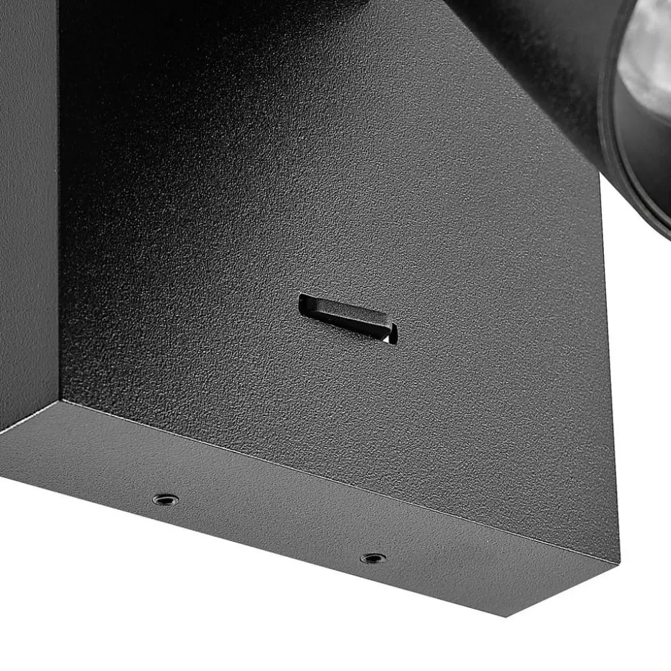 CAN TILT vægspot, sort, 10 x 10 cm, metal GU10 kontakt