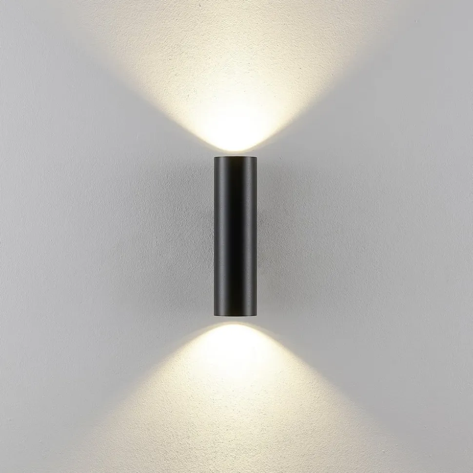 CAN væglampe, sort, 2 lyskilder, højde 22 cm, metal, GU10