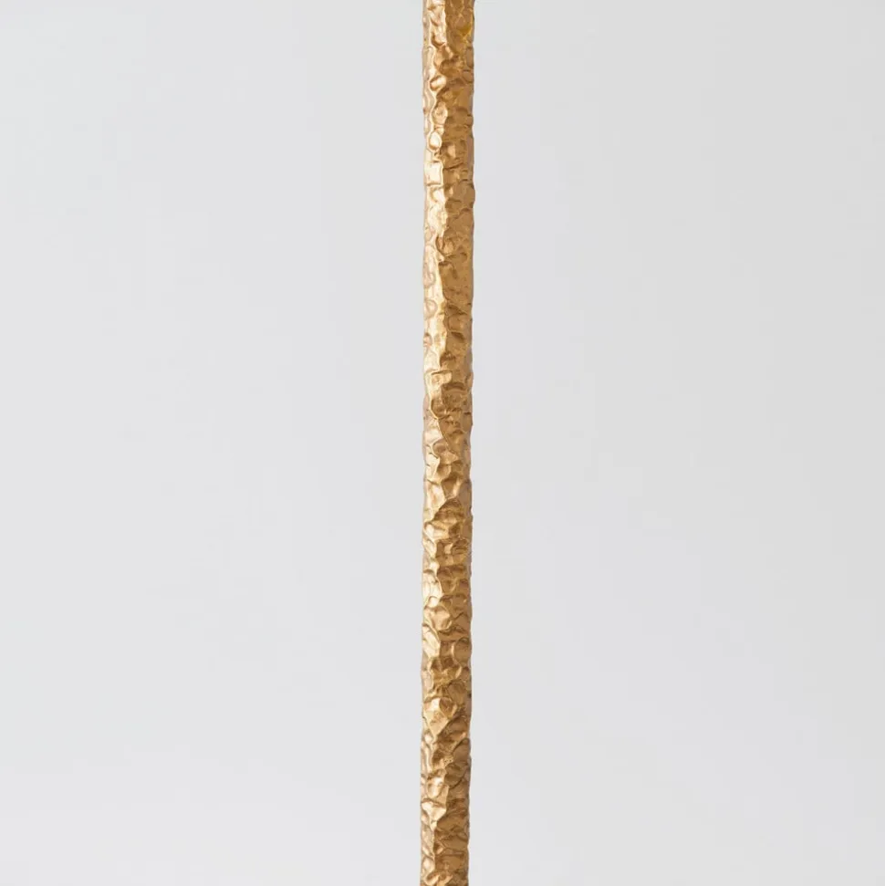 Cancelliere Rotonda chintz-gulvlampe sort/guld