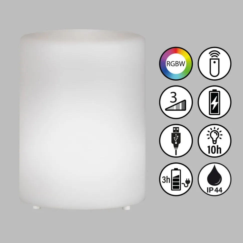 Ceppo LED-lampe solar 3.000 K og RGB dæmpbar hvid