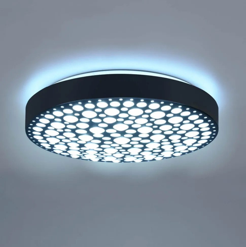 Chizu LED-loftlampe Ø 40,5cm kan dæmpes RGB sort