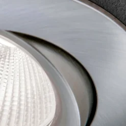 Choice indbygningsspot aluminium kan roteres satin