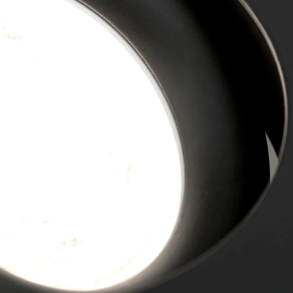 Choice indbygningsspot aluminium, kan roteres sort