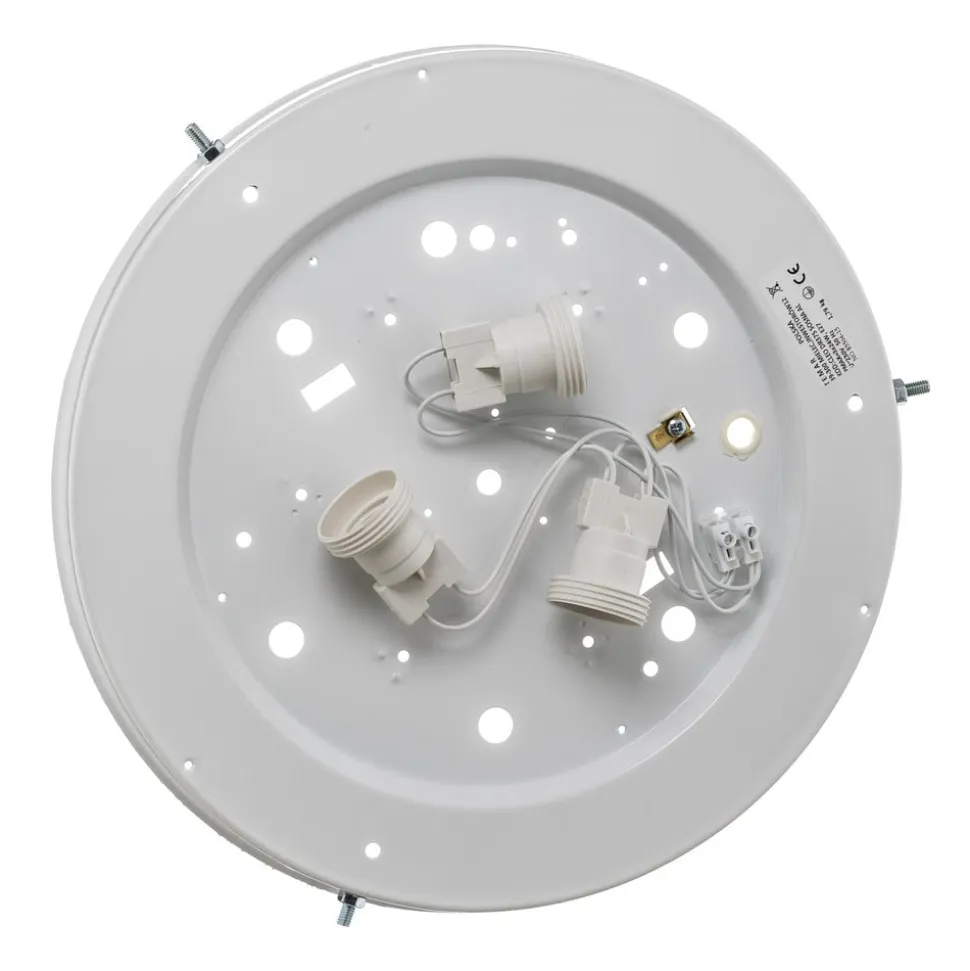 Cleo loftlampe, Ø 37,5 cm, 3 lyskilder, fyrretræ, E27