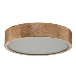 Cleo loftlampe, Ø 38 cm, 3 lyskilder, egetræ, E27