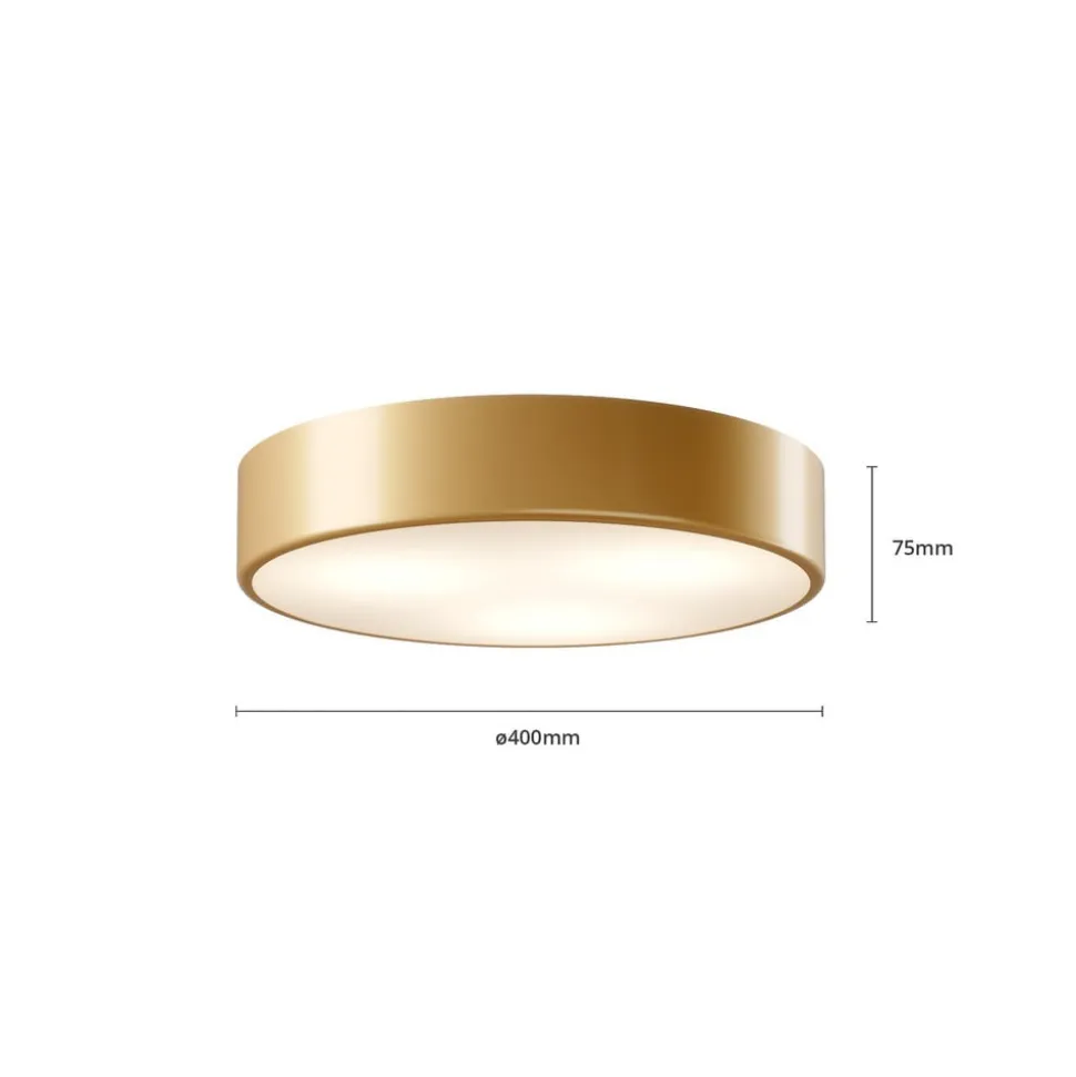 Cleo loftlampe, Ø 40 cm, IP20, guldfarvet, metal, E27