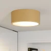 Cleo loftlampe, Ø 20 cm, IP20, guldfarvet, metal, E27