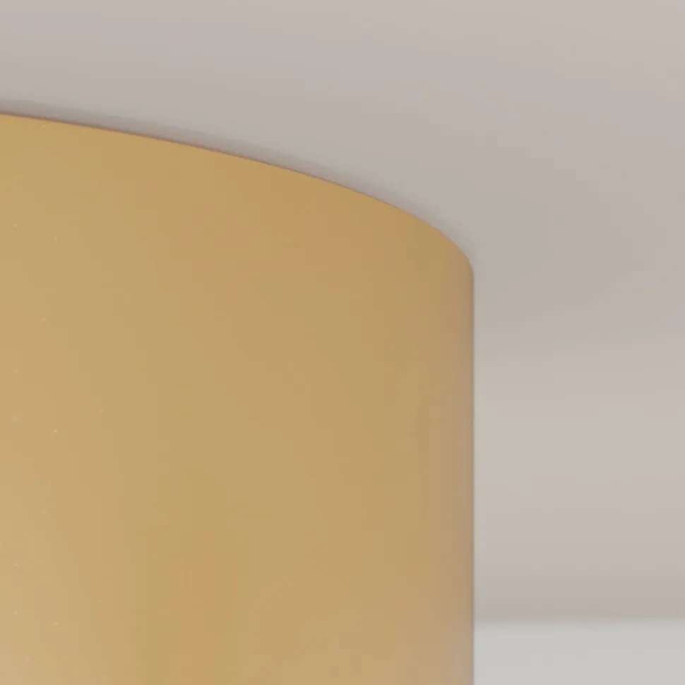 Cleo loftlampe, Ø 20 cm, IP20, guldfarvet, metal, E27