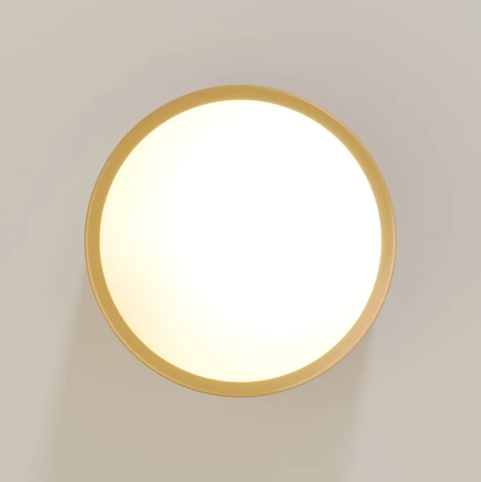 Cleo loftlampe, Ø 20 cm, IP20, guldfarvet, metal, E27